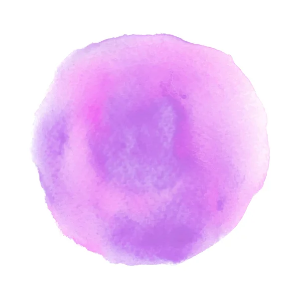 Фиолетовый и розовый круглый акварель на белом фоне — стоковое фото