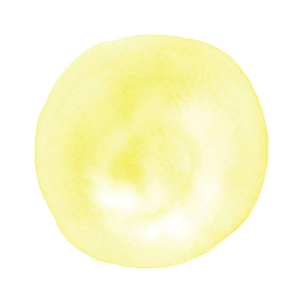 Aquarelle jaune abstraite sur fond blanc — Image vectorielle