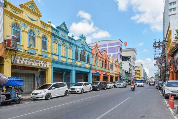 Alte historische Häuser in hat yai — Stockfoto