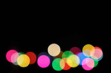 renkli ufuk bokeh ışıklar