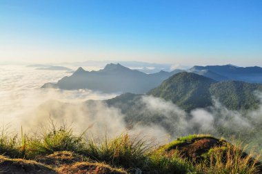 sis ve dağlar deniz