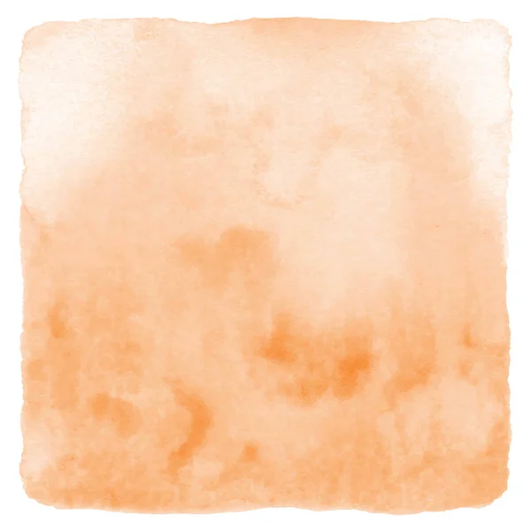 Abstraktní akvarel oranžové na bílém pozadí — Stockový vektor