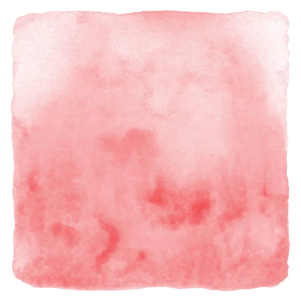 Abstraktes rotes Aquarell auf weißem Hintergrund — Stockvektor