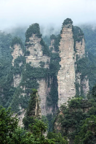 Krajinu Zhangjiajie v destinaci Wulingyuan — Stock fotografie