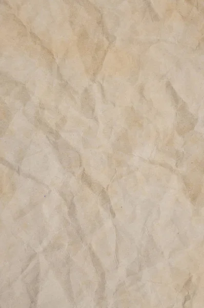 Texture of brown crumpled paper for background — Stock Photo, Image