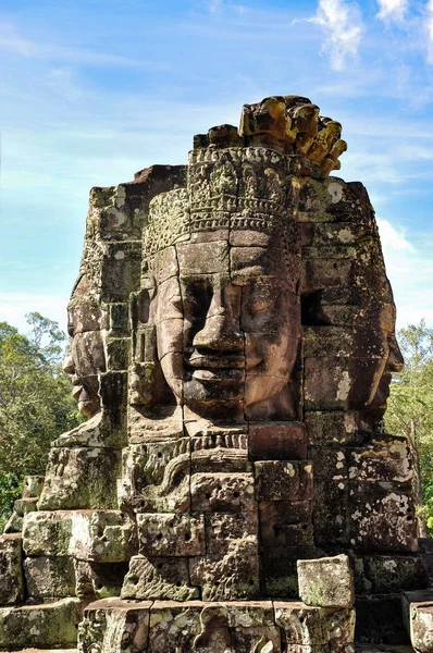 Face of Bayon temple in Angkor Thom — Stock Photo, Image