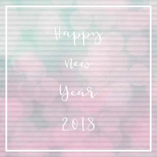 Feliz Año Nuevo 2018 en papel corrugado — Foto de Stock