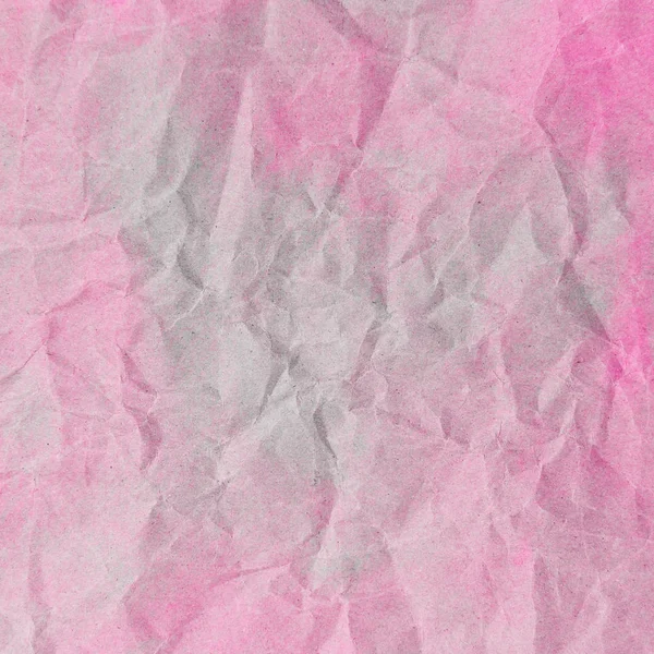Pembe buruşuk kağıt dokusu — Stok fotoğraf
