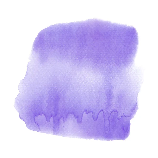 Abstraktes violettes Aquarell auf weißem Hintergrund — Stockfoto