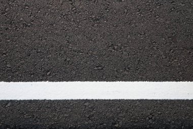 Asfalt yol doku beyaz çizgi ile