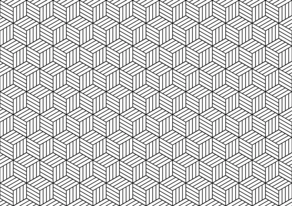Zwart-wit geometrische patroon achtergrond — Stockvector
