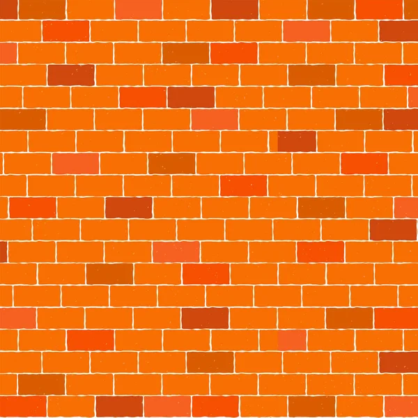 Fond mural en brique marron et orange — Image vectorielle