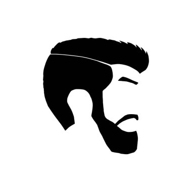 Beyaz arkaplanda moda siluet hipster tarzı