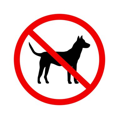 Hiçbir köpek vektör simgesini düz şekilde imzalamaz