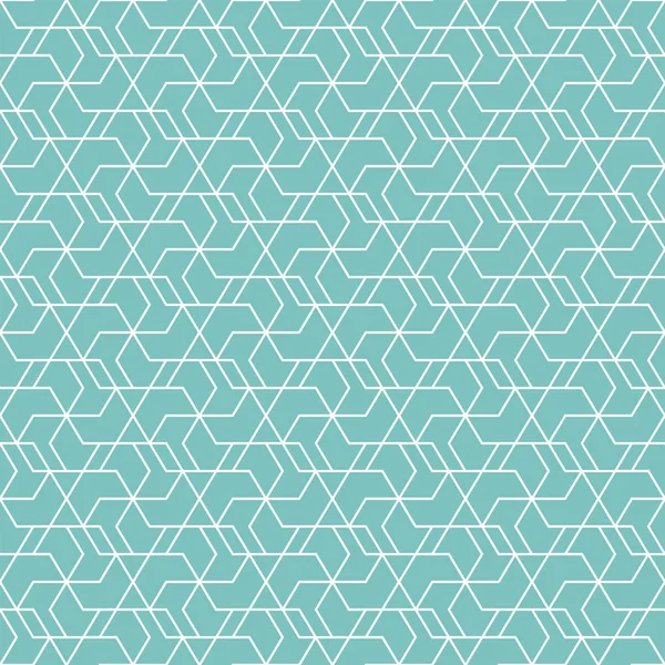 Grönt och vitt geometriskt mönster — Stock vektor