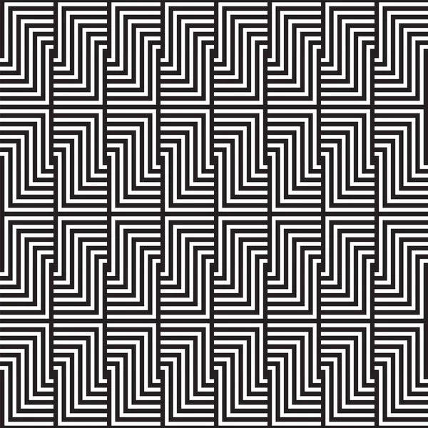 Modèle de couverture avec motif géométrique noir et blanc — Image vectorielle