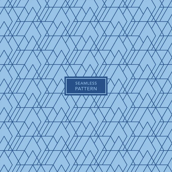 Design Der Einband Vorlage Mit Blauem Geometrischem Muster Nahtloser Hintergrund — Stockvektor