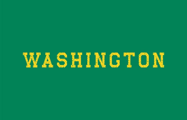 Washington Éléments Conception Typographie Vert Jaune Fond Texture Grunge — Image vectorielle