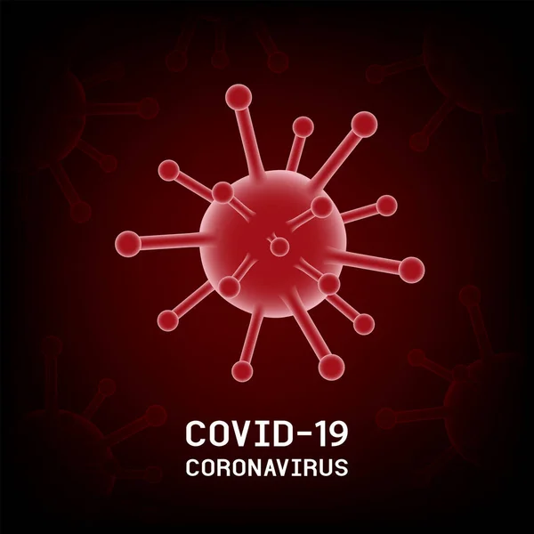 Tanda Tangani Covid Coronavirus Ilustrasi Vektor - Stok Vektor