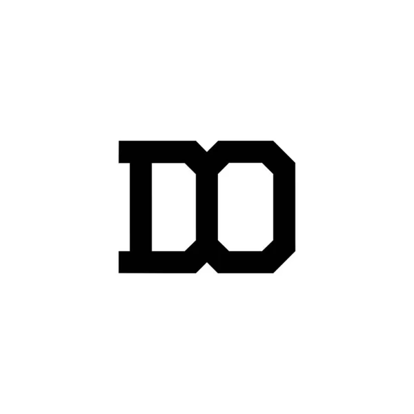 Schwarzer Buchstabe Ursprüngliches Logo Symbol Moderne Typografie Gestaltungselemente — Stockvektor
