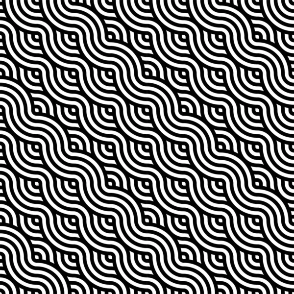 Patrón Círculo Blanco Negro Para Fondo Formas Geométricas Ilustración Vectorial — Archivo Imágenes Vectoriales