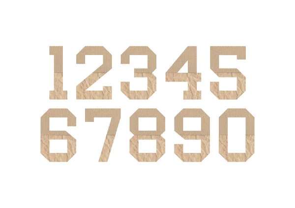 Zahlensatz Mit Schwarzen Typografie Gestaltungselementen — Stockfoto