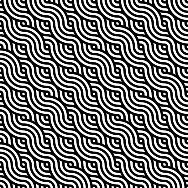 Μαύρο Και Άσπρο Μοτίβο Κύκλου Για Φόντο Γεωμετρικά Σχήματα Εικονογράφηση — Διανυσματικό Αρχείο