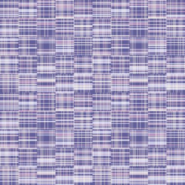 Kırpılmış çizgili geometrik gingham çeşitlendirilmiş arka plan. Kusursuz desen kontrolü, çapraz beyazlatılmış kumaşa karşı dayanıklı. Modayı bozan modaya uygun, bozuk çizgili dijital moda kumaşı. Mor dokuma boya rengi