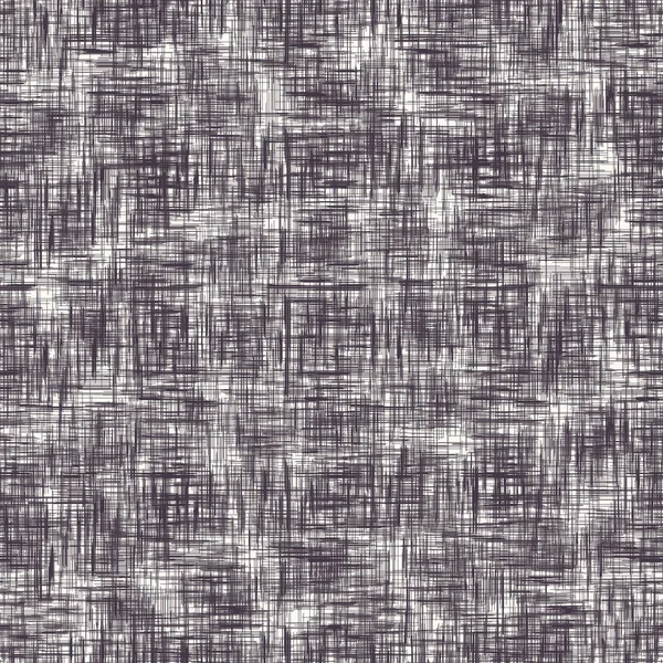 Patrón sin costura dibujado a mano ornamental de tela hessiana textura de fondo. Tejido suelto irregular por toda la impresión. Vector grunge swatchPatrón sin costura dibujado a mano ornamental hessian tela fondo . — Vector de stock