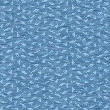Açık mavi kot marl desenli yapraklı, dikişsiz desen. Kotun kumaş dokusu. Vektör boyalı pamuk melanj tişörtü her yere basılmış..