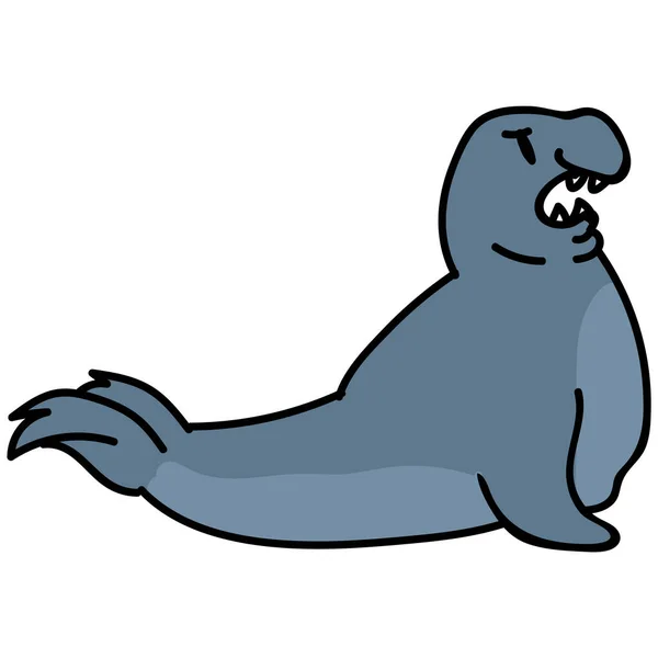 Clipart: sea lion | Sea-lion — Stock Vector © pavelmidi #2479244