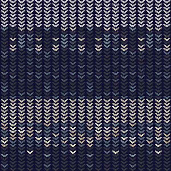 男性化条纹针织马儿的不同背景 冬季北欧风格无缝隙图案 深蓝色的希瑟混纺纹理 对领带染料效果纺织品 马兰根全印 病媒排泄10 — 图库矢量图片