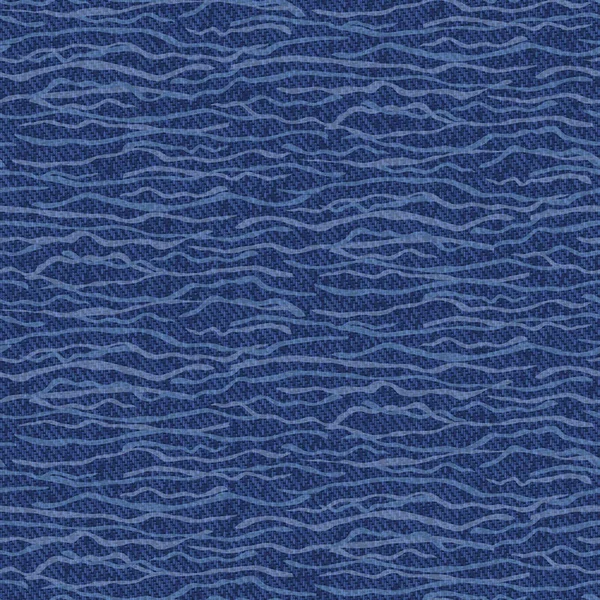 Dunkelblaues Denim Mergel Nahtloses Muster Jeans Textur Stoff Textilen Hintergrund — Stockvektor