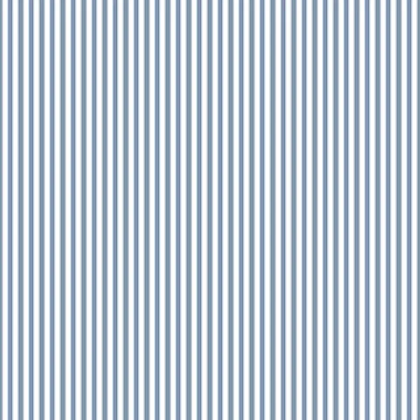 Blue Seersucker Chambray Pinstripe Texture Background Classic Preppy Shirting Stripe — Stock Vector