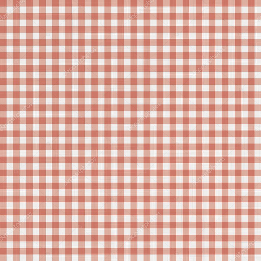 Dishcloth Gingham Seamless Vector Repeat Pattern Background. Red and White Classic Table Cloth and Kitchen Cooking Rag Textile Fabric. Vector Eps 10 Tile