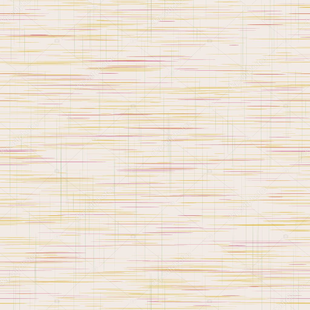 Criss Cross Weave Grainy Texture Background, Hand Drawn Rough Faux Linen Fabric with Grid Lines. Trendy Homespun Muted Tones for Wood Grain Effect, Wallpaper, Packaging. Vector Repeat Eps 10 Tile. 