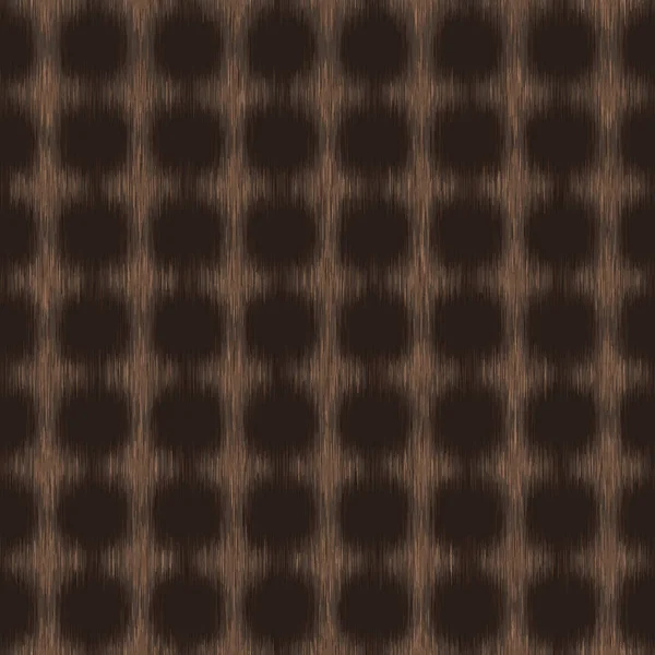 Dark Brown Marl Heather Ikat Texture Background. Polka Dot Vertical Blended Line. Soft Warm Variegated Seamless Pattern. Spot Faux Effect Textile. Triblend Melange Fibre All Over Print. Vector EPS 10 — Stock Vector