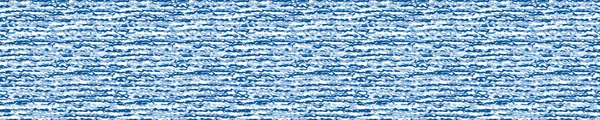 Onda fluente Texture acqua senza soluzione di continuità Vector Border Pattern. Disegnato a mano blu per Lago, Fiume, Mare o Oceano Piscina sfondo. Ottimo per l'imballaggio marino, brochure per le vacanze. Nastro vettoriale Trimin EPS10 — Vettoriale Stock