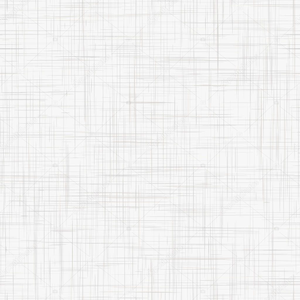 Linen Texture Background. Natural Faux White Gray French Style. Neutral Unbleached Ecru Flax Fibre Seamless Pattern. Plain Close Up Weave Fabric for Textile Effect, Packaging. Vector EPS10 Repeat Tile