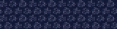  Erkeksi Çamaşır Suyu Çizgili Örgü Marl Sınır Arkaplanı. Kış İskandinav Kusursuz Düzeni. Indigo Blue Jean Örgü Dikişi Soluk Doku. Boya Efekti Tekstil, Melange Banner Kurdelesi. Vektör Eps 10