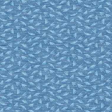 Açık mavi kot marl desenli yapraklı, dikişsiz desen. Kotun kumaş dokusu. Vektör boyalı pamuk melanj tişörtü her yere basılmış..