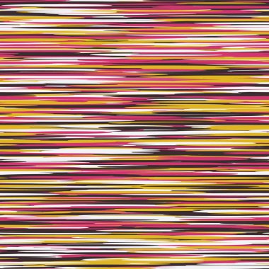 El çizimi Marl Stripes dokusu. Değişken Çoklu Renkli Suluboya Efekt Çizgileri ile Parlak Kusursuz Desenli Arkaplan Kırık Harmanlanmış Yatay Ikat Tarzı. Tüm Yazdırma Vektörü Eps 10 