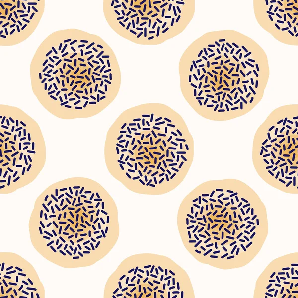 Dotty moody polka dot seamless pattern. Modern geometric wax batik