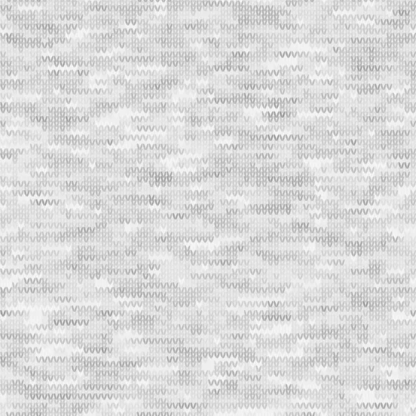 Beyaz Gri Marl Örgü Melange. Kabarık Doku Arkaplanı. Dikey tişörtlü sahte örgü kumaş. Kusursuz Vektör Deseni. Tekstil Etkisi İçin Açık Gri Uzay Boyası. Vektör Eps 10 Döşeme Tekrarla