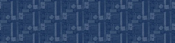 Bordado Boro Sampler Sashiko Kantha Vector Border Pattern Aguja Asiática — Archivo Imágenes Vectoriales