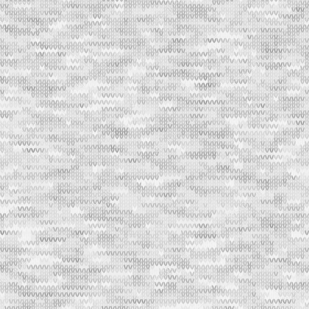 White Grey Marl Knit Melange. Heathered Texture Background. Faux