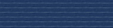  Embroidery Boro Fabric Sashiko Kantha Vector Border Pattern. Striped Needlework Banner Background Indigo Blue Style. Running Hand Stitch Texture Textile Trim. Japan Decor. Masculine Washi Tape EPS 10 clipart