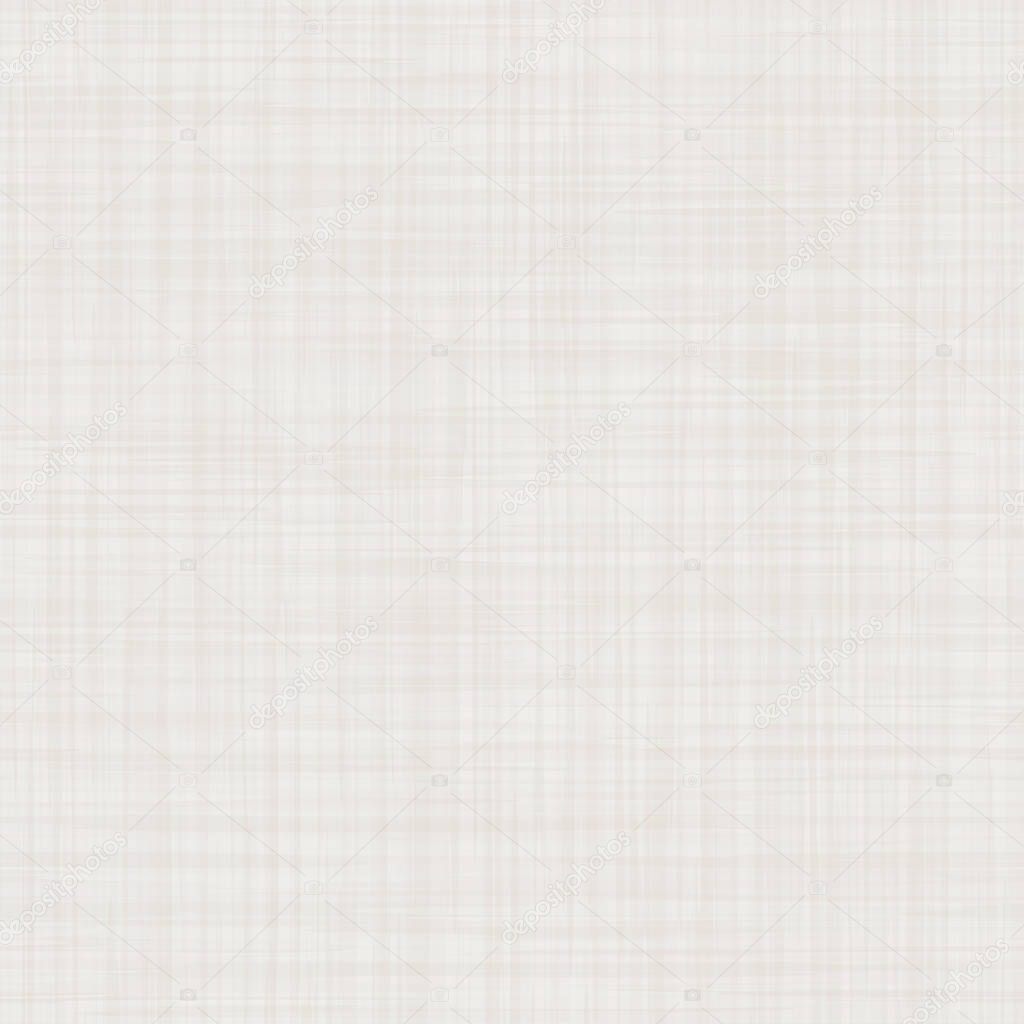 Natural White Gray French Linen Texture Background. Old Ecru Flax Fibre Seamless Pattern. Organic Yarn Close Up Weave Fabric for Wallpaper, Ecru Beige Cloth Packaging Canvas. Vector EPS10 Repeat Tile