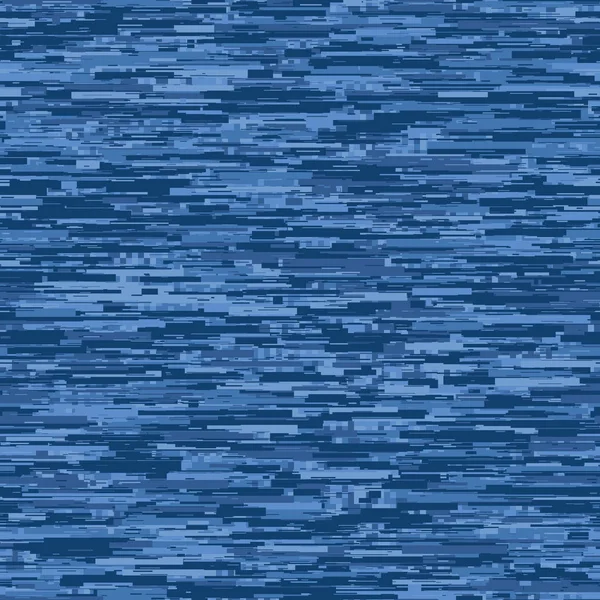 Textura Sem Costura Pixel Denim Blue Melange Marl Blend Variegated — Vetor de Stock