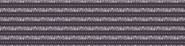 Realistické Zebra Kůže Stripe Vector Border Textura Bezešvý Banner Edging — Stockový vektor